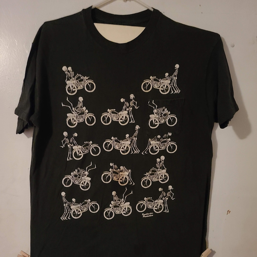 Rare vintage late 80's "boning" motorcycle t-shirt